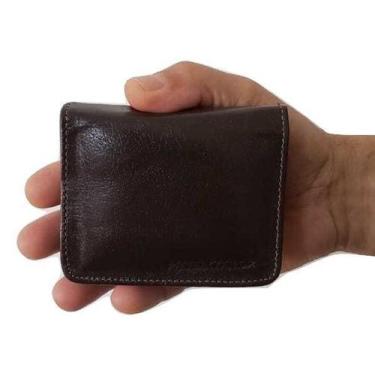 Imagem de Carteira Masculina de Bolso Slim - Águia Couro, Couro, Marrom