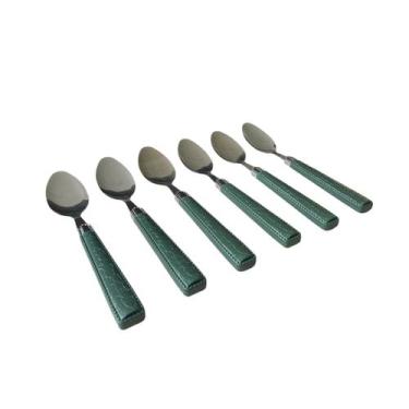 Imagem de Conjunto De Talher Colher 6 Peças Cabo Detalhado material sintético Co