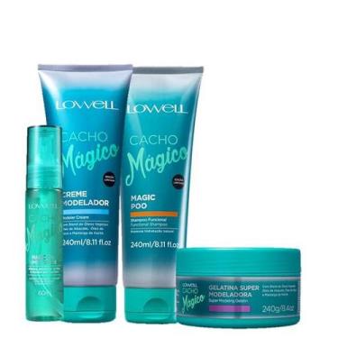 Imagem de Lowell Cacho Magico Shampoo 240ml Creme Modelador 240ml Gelatina 240ml