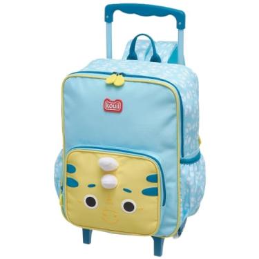 Imagem de Mochila Escolar Infantil Bolsa c Rodinhas Menino Leão