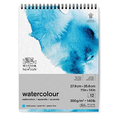 Imagem de Winsor & Newton Bloco de papel aquarela clássico, com fio, 28 x 35 cm, branco natural