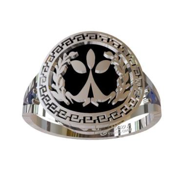 Imagem de Anel De Formatura De Gestão Ambiental Em Prata 950k - Vieira Cruz Jóia