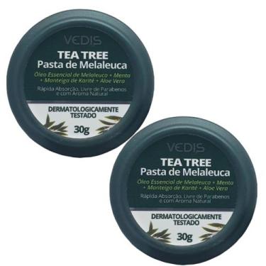 Imagem de Kit 2 Pasta De Melaleuca Tea Tree Antisséptico 30G - Vedis