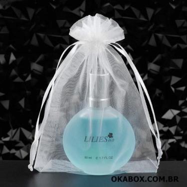 Imagem de Saquinho De Organza Fita Cetim 11x16 (50 Unidades) - OKABOX