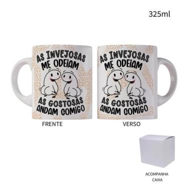 Imagem de Caneca 325ml Flork As Invejosas Me Odeiam, As Gostosas Andam - LARANJA
