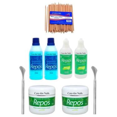 Imagem de Kit Amaciante de Cuticula + Creme Removedor + Palito laranjeira + Remo