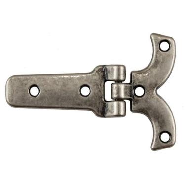 Imagem de Dobradiça Porteira 4 Peças Decoração Caixas Mdf Artesanato - Metallica