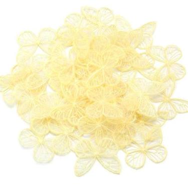 Imagem de Aplique Borboleta Bordado 4 cm Artesanato 10 Peças DIY - Doce Ternura,