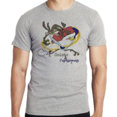 Imagem de Camiseta  Coiote foguete papaléguas Blusa criança infantil juvenil adu