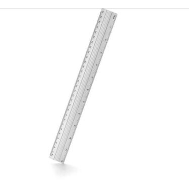 Imagem de Régua Alumínio 30cm Waleu