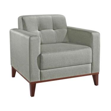 Imagem de Poltrona Kivik Poliester Cinza - Mobly