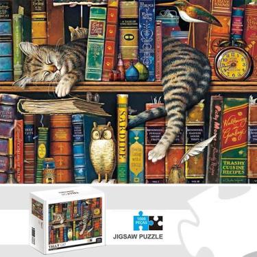 Imagem de Quebra-Cabeça Tally Cat 1000 Peças - Jogo Educativo para Adultos e Fam