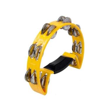 Imagem de Pandeirola Luen Meia Lua ABS Amarelo 40070AM