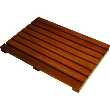 Imagem de Deck De Madeira Piscina Box Banheiro Capacho 102x74 cm Pintado NeonX, 