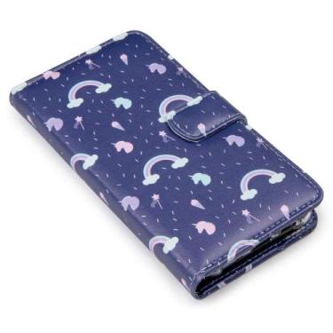 Imagem de Capa carteira estampada unicornio cloud e182 para moto edge 30 ultra x