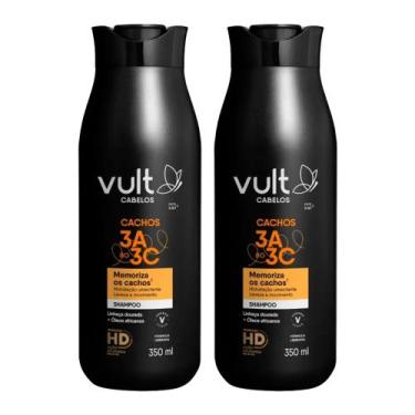 Imagem de Kit 2 Shampoo Cabelos Cacheados 3A 3B 3C Hidratação Cachos Vult 350ml