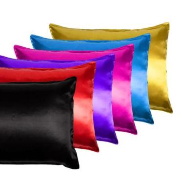 Imagem de 02 Fronhas De Cetim Anti Frizz Luxo ( Envio Imediato ) - Pink Web, CTM