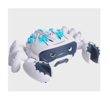 Imagem de Brinquedo Caranguejo Andante Elétrico Spray Fumaça Com Luz Música Bate