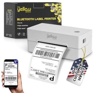 Imagem de Impressora de etiquetas, impressora térmica Bluetooth, impressora de etiquetas de envio 10 x 15 cm, impressora de etiquetas térmicas, desktop ou telefone, compatível com iPhone, Android, Windows, Mac,