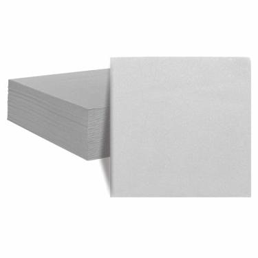 Imagem de KMAKII guardanapos tipo pano, guardanapos descartáveis, guardanapos para jantar com camada de ar, Cinza