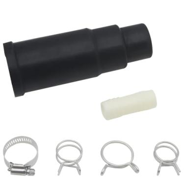 Imagem de OZXNO 1 conjunto de adaptador de mangueira de drenagem de lava-louças preto kit de conector de drenagem de lava-louças conector de descarte de lixo para lava-louças