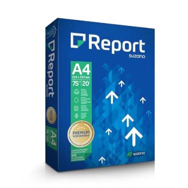 Imagem de Papel Sulfite Report A4-210 x 297 mm 75g Branco Pacote com 500 Folhas