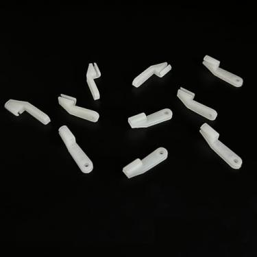 Imagem de 10PCS RC Airplane Plastic Swing Keepers Fits 2mm Rod for RC Plane Aircraft DIY Model Plane Replacement Parts (2mm White)