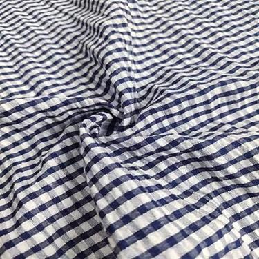 Imagem de Tecido xadrez camisas saias roupas verão atacado pano por metro vestuário costura DIY algodão poliéster material para costura (1,1 metro)