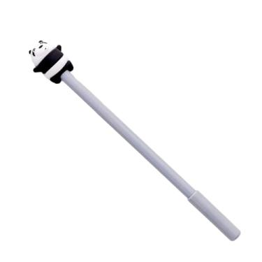 Imagem de Joucien 4 peças – Caneta neutra de urso de desenho animado fofo, tubo de agulha completa criativa preta caneta neutra de secagem rápida - cinza - 0,38 mm