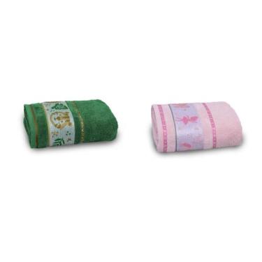 Imagem de Kit 2 Toalhas de Banho Infantil Soft Baby Appel, Selva e Bailarina