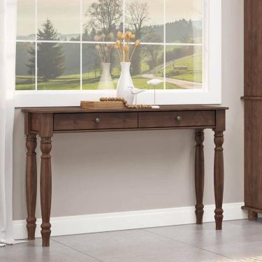 Imagem de Aparador 2 Gavetas e Pés Torneados Café Rubi Madeira Pinus - Finestra