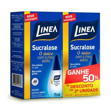 Imagem de Adoçante Linea Sucralose Gotas com 2 Unidades de 75ml cada Ganhe 50% d