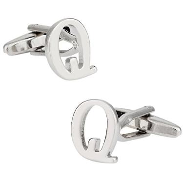 Imagem de Abotoaduras com monograma com caixa de apresentação da letra Q Cuff-Daddy