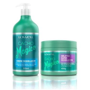 Imagem de Kit Cacho Mágico Creme Modelador 500 ml + Gelatina Super Modeladora 45