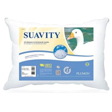 Imagem de Travesseiro 95% Penas 5% Plumas 50x70 Suavity Plumon Plooma Branco Penas e Plumas de Ganso