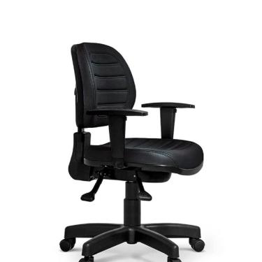 Imagem de Cadeira Giratória Internauta Multi Regulável com Braço Preto