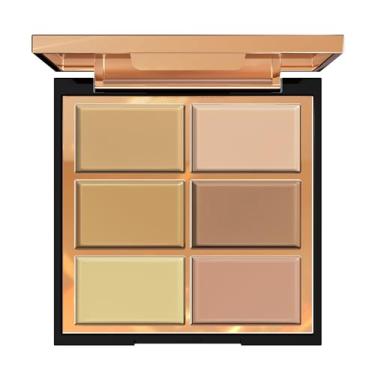 Imagem de FV Paleta De Corretivo Cremoso De 6 Cores, Cobertura Total E Cores De Longa Duração, Paleta De Corretores Para Olheiras, Vermelhidão, Acne Com Base Cremosa De Acabamento Natural, 01 Tom Claro