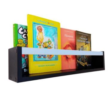 Imagem de Prateleira Para livros Infantis Nicho Organizador Pelúcia Quarto de Cr