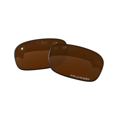 Imagem de Lentes de substituição OOWLIT compatíveis com óculos de sol Oakley TwoFace XL, Brown Combine8™ Polarized, One Size