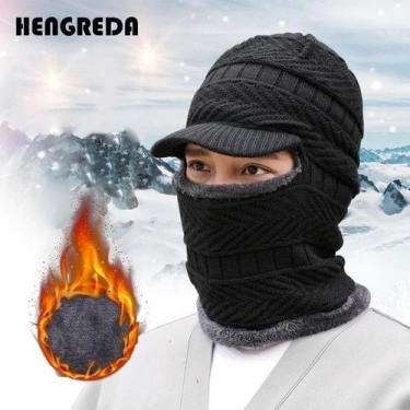 Imagem de Kit Gorro, Touca, Protetor Pescoço, Balaclava,cachecol,boné - NoBrand,