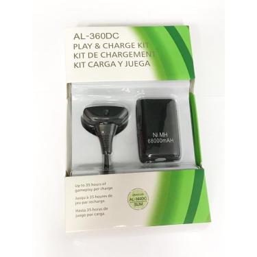 Imagem de Bateria + Cabo Carregador Controle Para Xbox 360 Al-360Dc