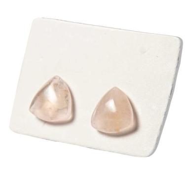 Imagem de Brinco Button Trillion Quartzo Rosa Prata 950 Reff BB9286 - Varejo