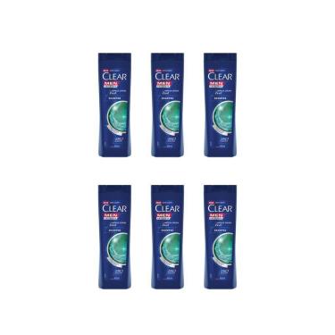 Imagem de Shampoo Clear 400Ml Limpeza Diaria 2 Em 1 - Kit Com 6Un
