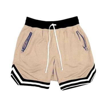 Imagem de Shorts de Basquete Masculino Vermelho - Casual, Respirável para Academ