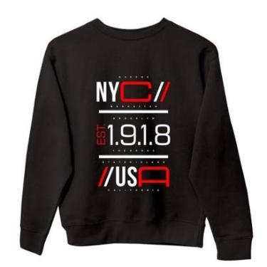 Imagem de Jaqueta Moletom Inverno Bem Quente Tecido Grosso Agasalho Sem Capuz Streetwear Estiloso-Unissex