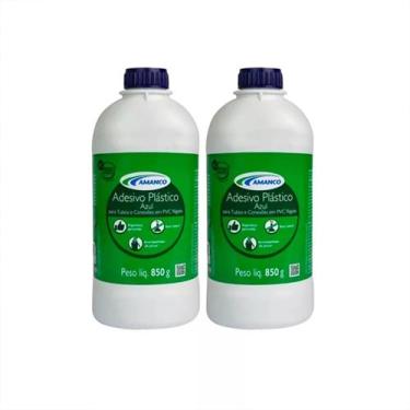 Imagem de 2 Und- Adesivo Plastico P/ Tubo E Conexões Pvc Rígido 850g - Amanco