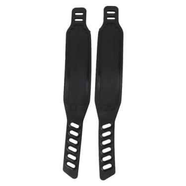 Imagem de Exercício Bike Pedal Straps Plastic Comprimento Ajustável Universal Bike Pedal Toe Clips Strap para Home Gym Ciclismo Workout melhorar a sua experiência de fitness Material