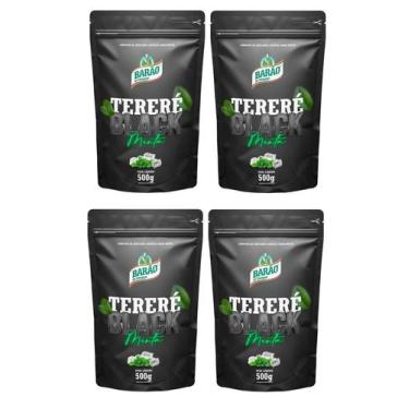 Imagem de 4 Erva Mate Tereré BARÃO MENTA BLACK Sem Glúten 500 g - Barão de Coteg