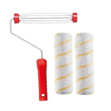 Imagem de Kit Suporte Garfo Gaiola E 2 Rolo De Lã Pintura Atlas 23 Cm