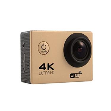 Imagem de Câmera de ação esportiva sem fio WiFi nova mini câmera inteligente de alta definição externa à prova d'água 4K Sports DV Time Lapse (Cor: Dourado Tamanho: Médio)